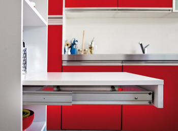 OPLA PO WithT w Shelf 40kg 900mm Steel/Anodised - view 4