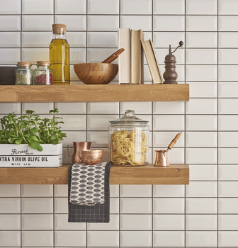 Wood Shelf 600x200x40mm Rustic Oak - view 2