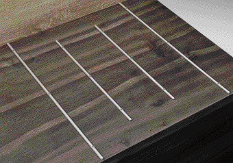 Protection Rods Set SA 300x18x7mm Zinc Alloy/Stainless Steel - view 4