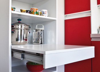 OPLA PO WithT w Shelf 40kg 900mm Steel/Anodised - view 3