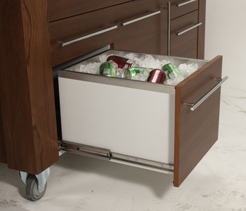 5321 BB Drawer Runner Full 80kg 900mm Bright Zinc Plated - view 3