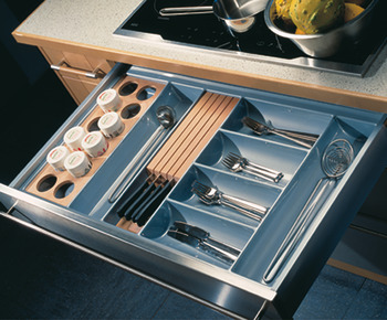 Cutlery Ins 60/60 600mm HG Plastic Silver/Grey - view 4