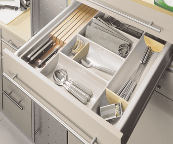 Cutlery Ins 60/60 600mm HG Plastic Silver/Grey - view 3