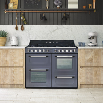 Smeg Vic TR4110AZ Range Ckr DF Blu/Stainless Steel - view 2