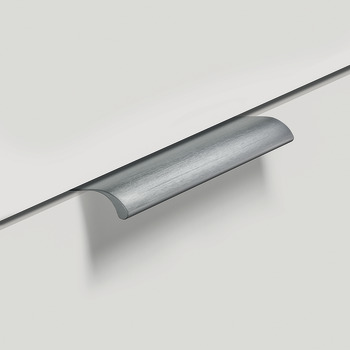 Ona Profile Handle Aluminium Bru Grey 32mm Fixing Centres - view 3