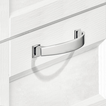 Augusta Bow Handle+BP Zinc Alloy Polished Nickel 160mm Fixing Centres - view 3