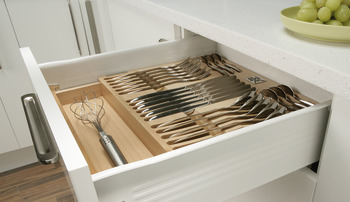 MX Mtl Drawer Sides Sgl 20kg 86/350mm Wht - view 2