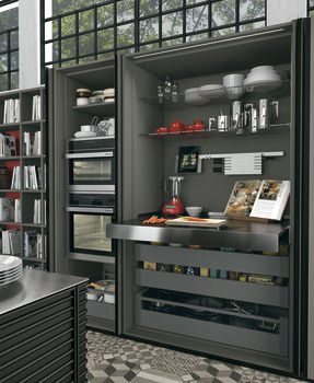 OPLA PO WithT w Shelf 40kg 900mm Steel/Anodised - view 2