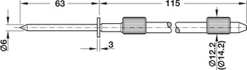 Con Shelf Support 12mm Press Wall - view 2