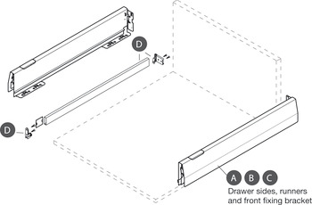 MXP Recangular Rail Set 350mm Silver - view 5