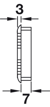 Vent Trim Rectangle D48mm Plastic Brown - view 5