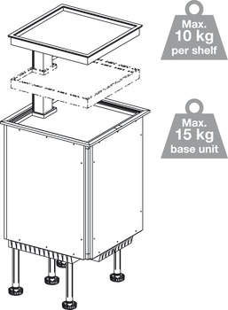 Ninka Qanto 2 Tray Dark Grey - view 5
