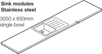 Minerva 3050x25mm RH Stainless Steel 1.0B CopFl - view 2