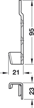 Bed Connecting Brackets 95mm Hospa SZP - view 4