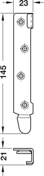 Bed Connecting Brackets 95mm Hospa SZP - view 5