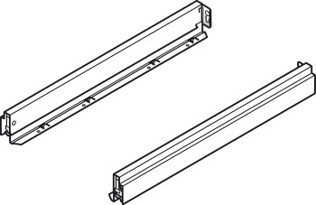 NPS Drawer Sides 63/450mm Stn 1pr - view 4