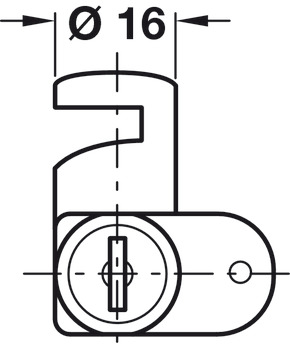 Cam Lock for Wooden Furn LH Differ 5-8 - view 2