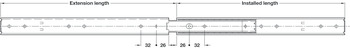 DS3031 BB Drawer Runner Full 70kg 550mm 304 Stainless Steel - view 3