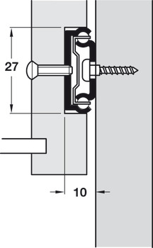 BB Drawer Runner 27mm Groove Sgl 15kg 310-516mm - view 3
