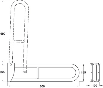 Nyma Pro Doc M Toilet FitSet 600mm - view 4