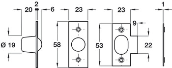 Bales Catch Sprung D19mm Mild Steel EB - view 2