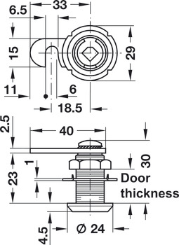 Symo3000 Hk Cam Lockcase 17mm Dir.B NP - view 2