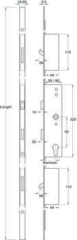 Multipoint Hookbolt 3 35mm Brs/SZP BOM - view 2
