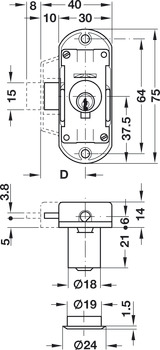 Piccolo Nova Lock Case 15mm RH H1 - view 2