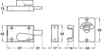 Indicator Bolt Surface Throw Over Stainless Steel SSS - view 2