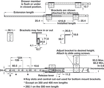 2109 FD Keyboard Run Sgl 25kg 500mm Bright Zinc Plated - view 4