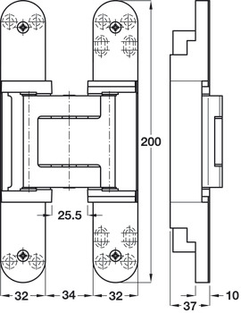 Tectus TE540 3D A8 180D Hinge MB - view 5