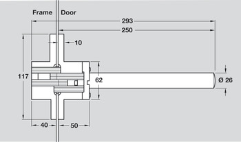 Soss Concealed Door Closer Kit Zinc Alloy/Steel BNP - view 5