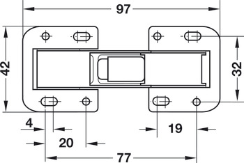 90D Easy Mount Conc Hinge Sprung SF - view 3