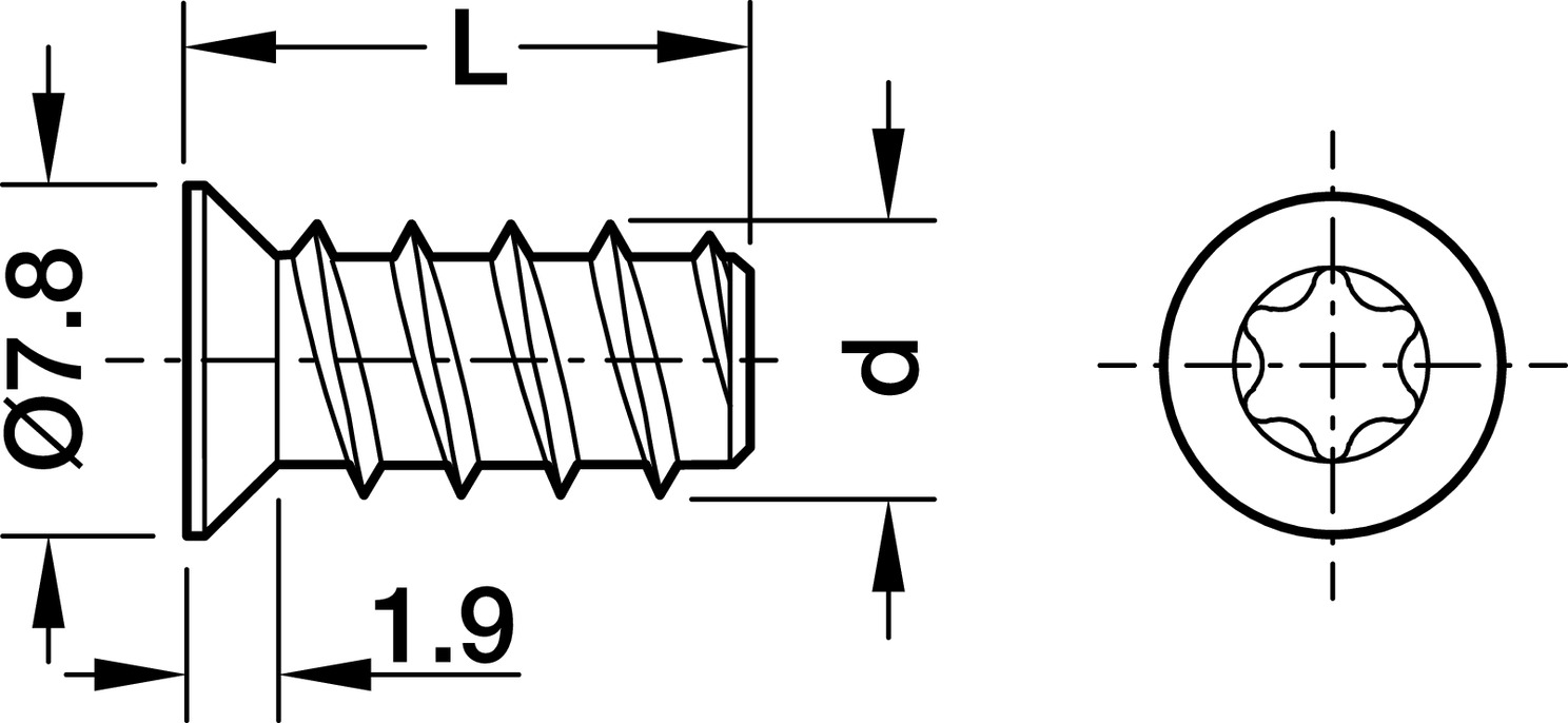 Varianta screw TS np. 5-16.0mm - view 2