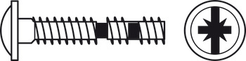 Snap off Screw Pan M4x20-45mm Steel YZP x50 - view 3