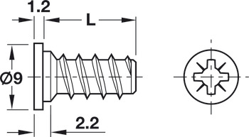 Varianta Screw Ful Cyl PZ2 D5.0x13.5mm SNP - view 3