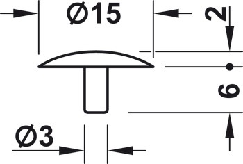 Cover Caps D12.5mm SW4 Phillips Plastic Pine Colour - view 5