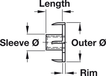 T-Nut Four Prong M8 D22mm Steel Bright - view 3