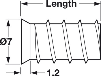 Varianta Screw Ful Countersunk PZ2 D5.0x10.5mm Glv - view 2