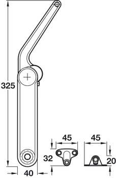Maxi Lid Stay 37mm Model D NP - view 5