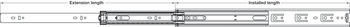 BB Drawer Runner Side Full 38kg 250mm 304 Stainless Steel - view 2