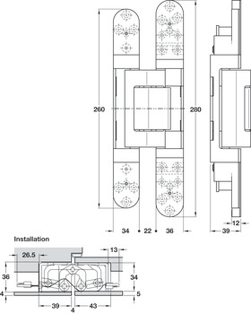 Tectus TE645 3D 180D Energy Hinge MN f2 - view 3