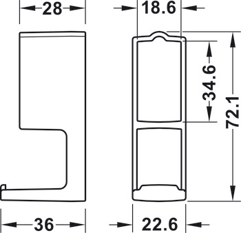 Dresscode Hook Straight Grey - view 5