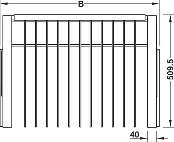Dresscode Trouser Rack 16/900mm Grey - view 5