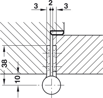 Butt Hinge Falling 102x76mm ACW 304 SSS - view 2