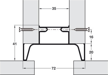 Gola System E Profile Vrt Mid 2.4m Aluminium Brs - view 3