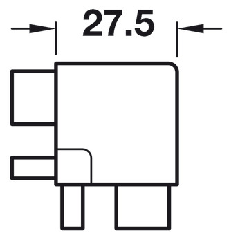 Gola System B+ Profile Conn.Ext Crn Aluminium Brs - view 3