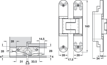 Tectus TE340 3D 180D Energy Hinge SSSE - view 3