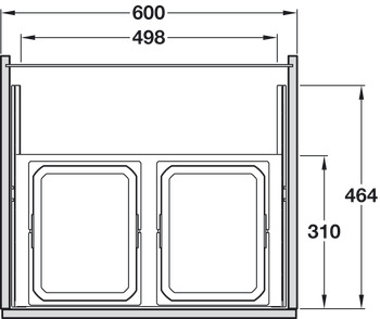 VS Envi Space S 600 Bin 2x7.5+15.5L Lva - view 2