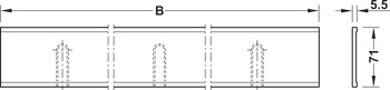 Dresscode PO Frame Panel 800mm Grey - view 4